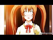 Hentai teeny blows and rubs dick with lust