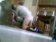 Step mom and Step dad having sex in living room