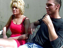 All Natural German Blonde Loves Getting Her Body Sprayed With Cum