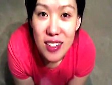 Cum gulp pov oriental