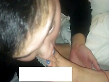 Sleeping girl foot worship