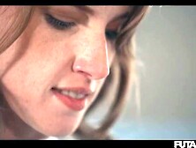 two Angels 1 Trans - Futanari Lesbo 3some with Leana Lovings Lily Lou & Octavia Red