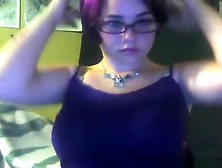 Chubby nerdy emo girl found girl's big magic wand.  shall i play with it ?