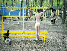 Crucified Naked In Public Park