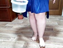 Full bucket of piss from Russian natural stepmom
