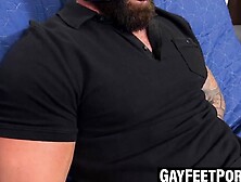 Dominatrix Foot Worship - Muscle Goddess Licking Feet of Hunk Stud in HD