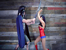 Romi Rain Transformed Into Wonder Woman And Fought For Justice