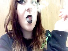 Babygirl Goth Sfw Smoking Video