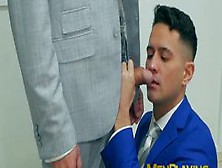 Men Playing - Office Hunk Robbie Rojo Blows His Boss Before Hard Drilling