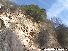 Farmers fuck girl with fake boobs hard