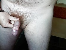 Young Boy Is Stroking Hairy Cock And Jerking Off