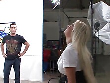 Beautiful Nikita Von James gets a nice facial