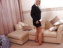 British Milf In Stockings Uses Toys