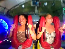 Slingshot Nip Slip: Erica and Emma 1