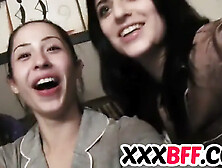 Sapphic girls have a pajama fest