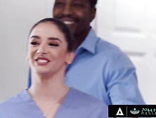 NURU MASSAGE - Sexy Masseuse Sheena Ryder Gives A Hot NURU Massage To Married Couple