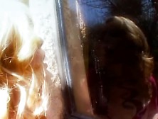 Blonde Smoking And Spitting