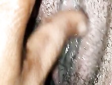 Fat Soak Pink Snatch Up Close Masturbation