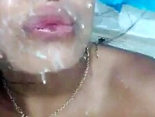 Lesbians milking each other