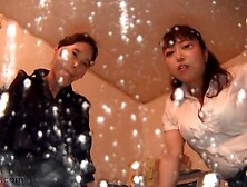 Japanese Lesbian Virtual Kiss / Spit POV 2