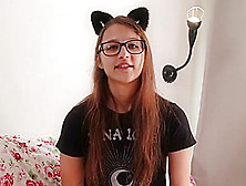 Convinced Girl To Make Her First Video