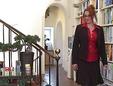 Redhead Office Gal Sucks And Fucks Her Boss On A Printer