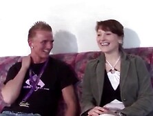 Fat Brunette German Chick Likes It From the Back