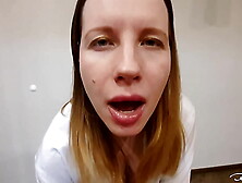 Secretary Blows My Dong Off During Work Break and Blows Jizz From Rod