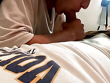 Incredible oral sex from my stepsister while we were alone at home