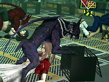 Tifa,  Aerith And Yuffies Darkstar Orgy