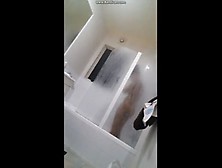 Spying my sluty big sister in the shower