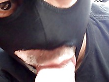 White Daddy Cumming On My Face And Mouth-Car Play