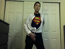 Sexy Superman Male Stripper Cosplay Clark Kent Logan Ass