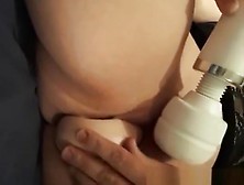 She Enjoys Dildoing Her Ass While Using A Hitachi On Her Pussy