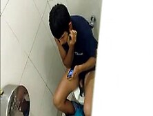 Str8 Spy Guy In Public Toilet