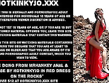 Monstrous Meat From Mrhankey Anal & Prolapse By Hotkinkyjo In Red Dress On The Rocks