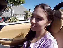 Stunning chick Violet Starr loves playing with a long pecker