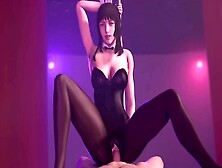 Gentiana,  The Sfm Stripper,  Enjoys A Wild Ride On A Massive Shaft