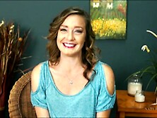 Cindi Thompson gives an interview and masturbates