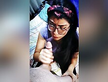 Extreme Blowjob And Cum In Her Long Hair