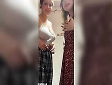 Hot Lesbians With Massive Tits Kissing