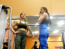 Hot Girls In Leggings At The Gym