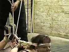 Bondage Bombshell - Submissive Beauty Faces Masked Photographer's Whims