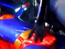 herione cosplay bondage with cape