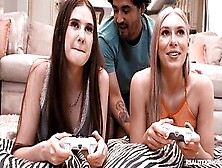 Gamer Roomie Cucks Gf Athena Heart & Rico Hernandez In Hd Lesbian Realness