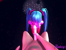 Vocaloid Hentai - Pov Miku Blowjob In A Striptease Club