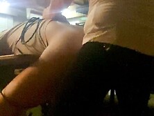 Mistress rough pegging tied down to the table