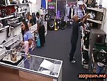 Brunette With Glasses Fucked By Pawn Guy