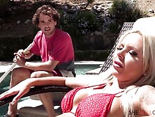 Busty Blonde Milf In Bikini Nina Elle Cheats On Her Husband With The Hung Pool Boy - Nina Elle Reality Sex