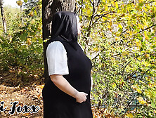 Smoking Pregnant Nun